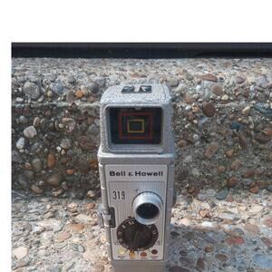 Vintage Bell & Howell"319" 8MM  Movie Camera with Leather Case (circa 1953)